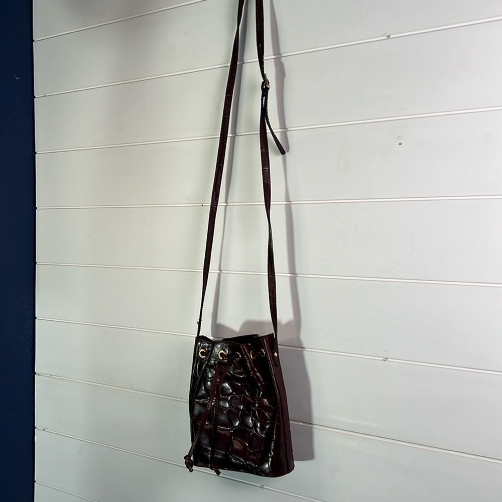 Vintage crossbody brown Mondi bag. B31